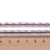 Electroplate Glass Beads Strands EGLA-Q128-13E-4
