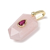 Natural Rose Quartz Pendants GG-CBA5FCC-01G-09-2