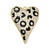 Brass Micro Pave Cubic Zirconia Pendants KK-L229-077B-G-1