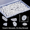 SUNNYCLUE 2 Strands Natural Rainbow Moonstone Chip Beads Strands G-SC0002-51-2