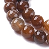 Natural Striped Agate/Banded Agate Beads Strands G-G582-6mm-55-3