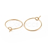 Ion Plating(IP) 316L Surgical Stainless Steel Hoop Earring Findings STAS-D164-03G-2