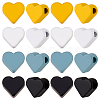 32Pcs 4 Colors Baking Paint Brass Beads KK-PH0009-92-1
