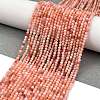 Natural Pink Aventurine Beads Strands G-M438-A09-02-2