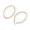304 Stainless Steel Geometric Hoop Earrings STAS-D171-15A-G-2