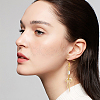 8Pcs Brass Micro Pave CLear Cubic Zirconia Pendant
s FIND-BC0013-56-6