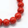 Natural Dyed Mashan Jade Gemstone Bead Strands X-G-R272-6mm-01-3