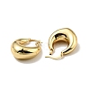 Rack Plating Brass Chunky Hoop Earrings for Women EJEW-G288-35B-G-2