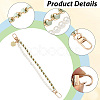2Pcs 2 Colors Alloy Flower Phone Hand Strap Chains AJEW-SC0004-10A-3