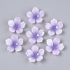 Flower Acrylic Bead Caps SACR-T017-51F-1