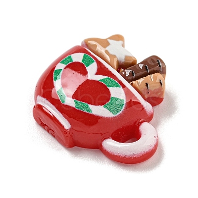 Christmas Opaque Resin Decoden Cabochons RESI-U006-04A-1