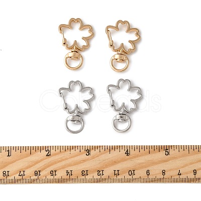 40Pcs 2 Colors Alloy Swivel Snap Hook Clasps FIND-FS0004-73D-1