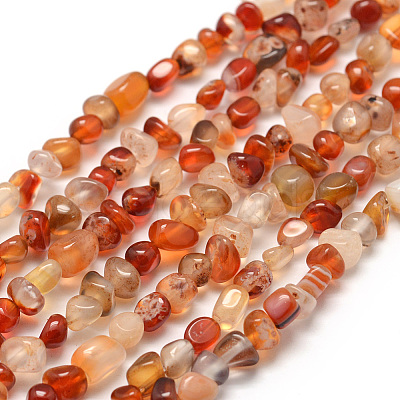 Dyed Natural Carnelian Beads Strands G-F465-22-1