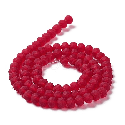 Transparent Glass Beads Strands EGLA-A034-T6mm-MD07-1