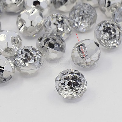 Acrylic Rhinestone Buttons X-BUTT-J005-M-1