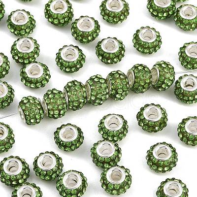 Resin Rhinestone Beads CPDL-H001-10x7mm-15-1