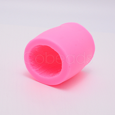 Wool Pattern Column Silicone Candle Molds DIY-WH0175-60-1