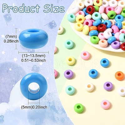 Baking Paint Acrylic European Large Hole Beads FIND-CJZ0001-002-1