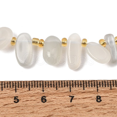 Natural White Moonstone Beads Strands GG-CBADF20-A03-1