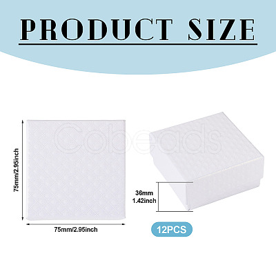 Rhombus Textured Cardboard Gift Storage Boxes CON-TAC0010-03B-01-1
