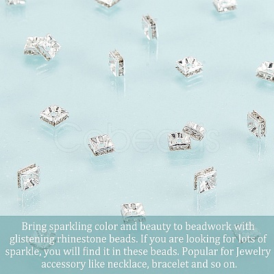 Rhinestone Spacer Beads X-RSB071NF-01S-1
