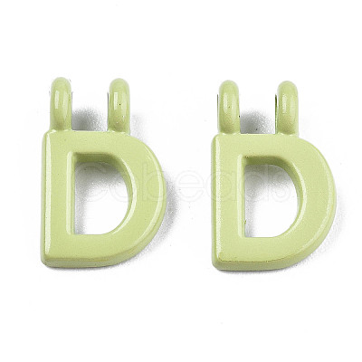 Spray Painted Alloy  2-Loop Link Pendants LS-X-PALLOY-T075-48D-RS-1