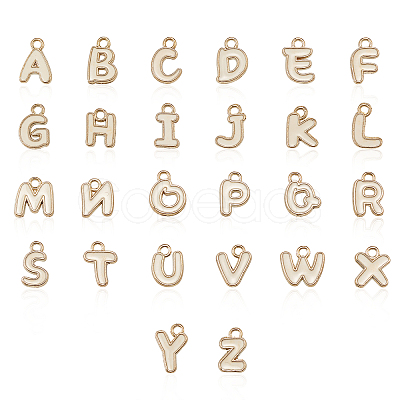 Golden Plated Alloy Enamel Charms ENAM-CJ0001-18A-1