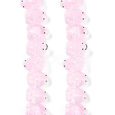 Transparent Glass Enamel Beads Strands GLAA-B021-05I-1