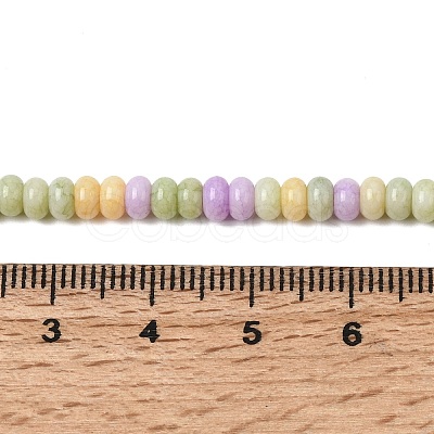 Cracked Opaque Glass Beads Strand GLAA-D306-A05-1