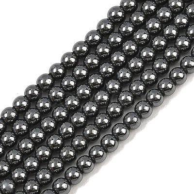 Synthetic Non-magnetic Hematite Beads Strands GG-CBAB93D-B01-2mm-1