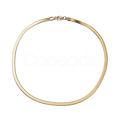 PVD Vacuum Plating 304 Stainless Steel Snake Chains Necklaces NJEW-O058-31G-1