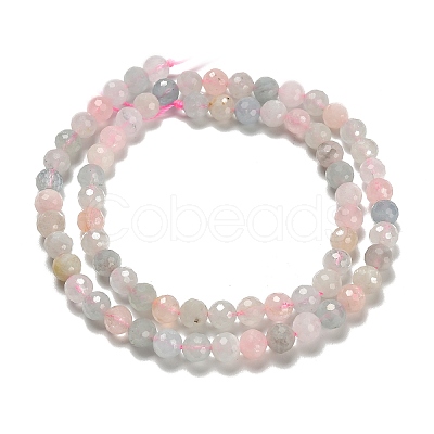 Natural Morganite Beads Strands G-H329-F01-6mm-1