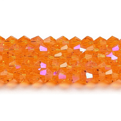 Transparent Electroplate Glass Beads Strands LS-GLAA-F029-2mm-D23-1