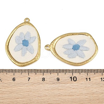 304 Stainless Steel & Embroidered Pendants SA-CBA1ED9-13G-1