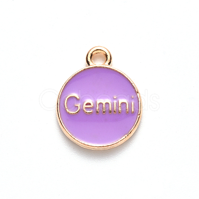 Alloy Enamel Pendants X-ENAM-S124-01B-01I-1