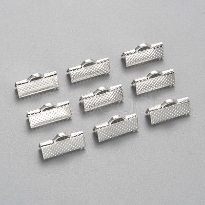 Iron Ribbon Crimp Ends X-E183-S-1