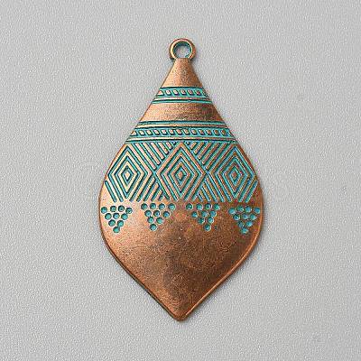Tibetan Styles Alloy Pendants FIND-CJC0024-84C-1