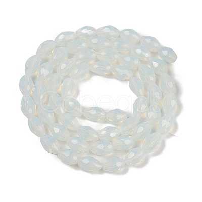 Electroplate Imitation Jade Glass Beads Strands EGLA-N013-J6mm-D02-1