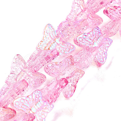Transparent Glass Beads Strands GLAA-F114-04B-1