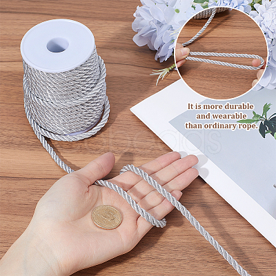 20 Yards 3-Ply Cotton Cord OCOR-WH0086-16A-1