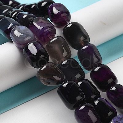 Natural Agate Beads Strands G-H295-F01-05-1