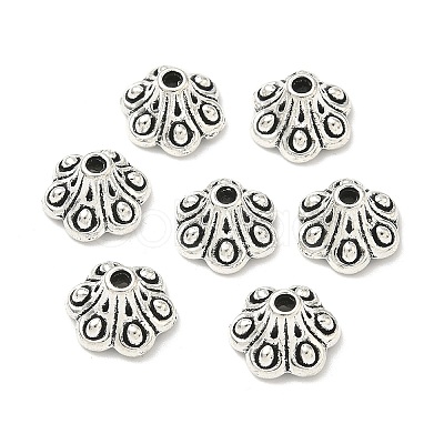 Tibetan Style Bell Filigree Bead Caps TIBE-A23845-AS-FF-1