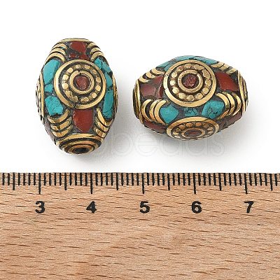 Handmade Tibetan Style Beads KK-Z157-03AG-04-1