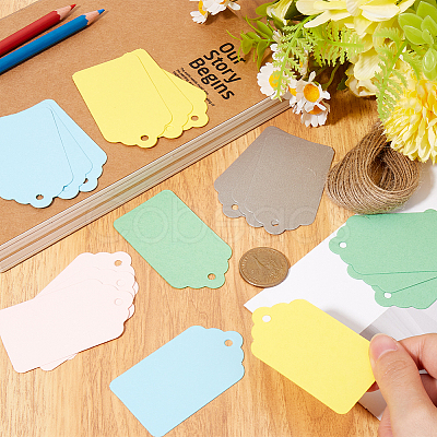 2 Sets Paper Blank Bookmarks AJEW-SP0001-29A-1