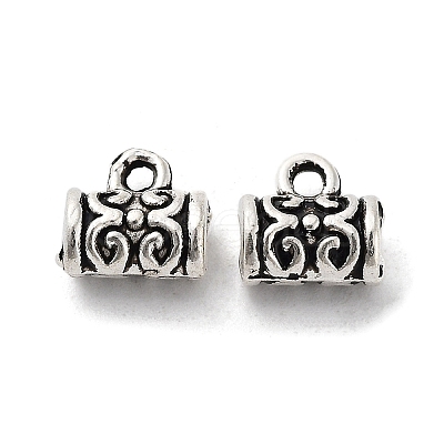 Tibetan Style Alloy Tube Bails FIND-A035-05AS-1
