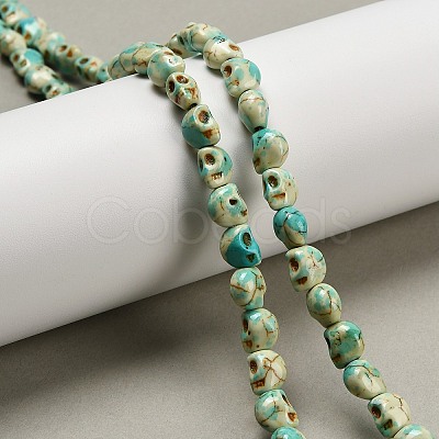 Synthetic Turquoise Beads Strands TURQ-F019-02D-1