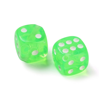 Spray Printed Transparent Acrylic Beads AC-CBA40CF-01C-1