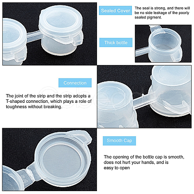 Plastic Paint Pots Strips DIY-PH0027-10-1