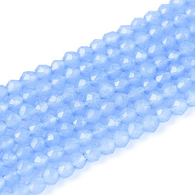 Imitation Jade Glass Beads Strands GLAA-T028-4mm-11-1