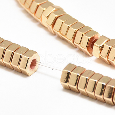 Electroplate Non-magnetic Synthetic Hematite Beads Strands G-Q465-32KC-1